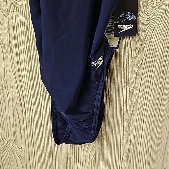 Speedo Pro LT Swim Team Navy One Piece Swimsuit Womens Size 30 NWT - Picture 3 of 10